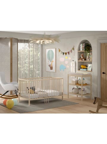 58 aufm Kessel BABYZIMMER Set Kara-lynn 4 Komplettset Massivholz Buche Natur