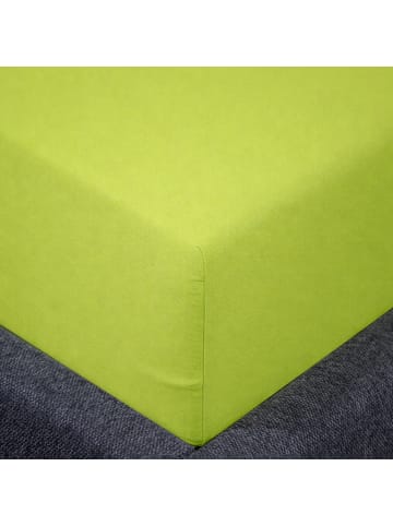 Traumschloss Premium Edel-Jersey Spannbettlaken in moos