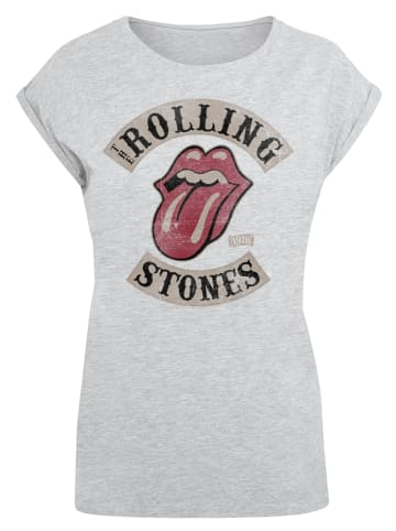 F4NT4STIC Extended Shoulder T-Shirt The Rolling Stones Tour '78 in grau meliert