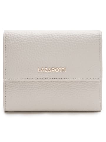 Lazarotti Bologna Leather Geldbörse Leder 12 cm in offwhite