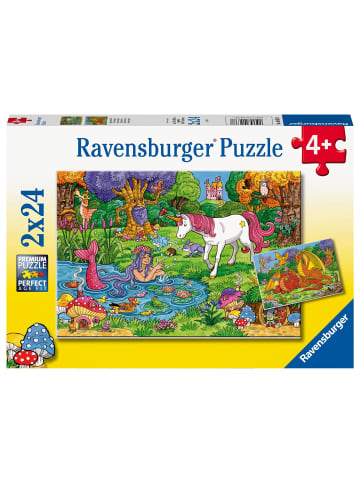 Ravensburger Ravensburger Kinderpuzzle - Magischer Wald - 2x24 Teile Puzzle für Kinder ab...