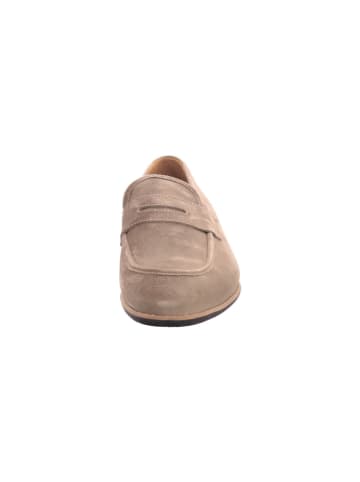 Floris van Bommel Herrenslipper elegant sportlicher Boden Floris Casual Grey Suede in  Beige