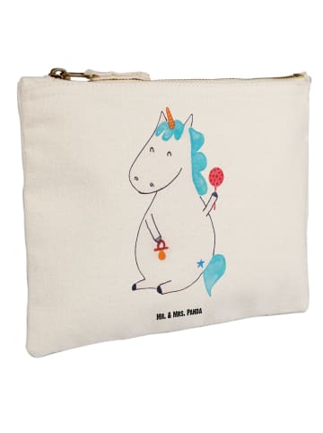 Mr. & Mrs. Panda kosmetiktäschchen Einhorn Baby ohne Spruch in Weiß