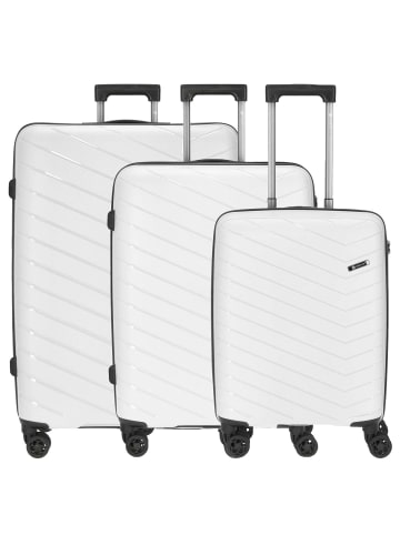 Check.In Orlando - Trolley-Set 3tlg. (gelb) in weiß