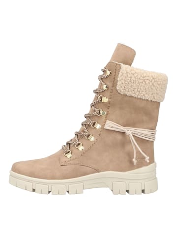 rieker Stiefelette in Braun/Beige