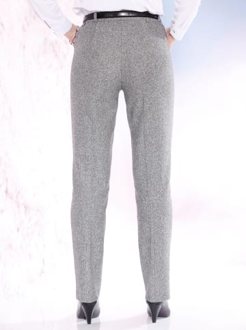 come on Hose in schwarz-weiß Fischgrat