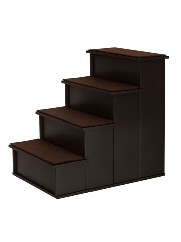 Pawhut Hundetreppe Dunkelbraun 40L x 59B x 54,2H cm