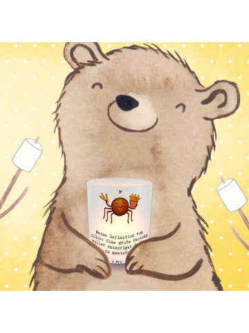 Mr. & Mrs. Panda Teelichthalter Spinne Agathe Pommes mit Spruch in Transparent