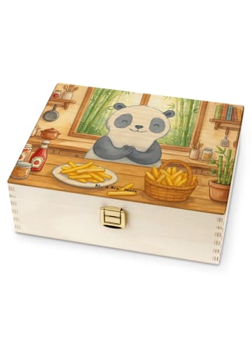 Mr. & Mrs. Panda Tee Box Panda Pommes Gebet Design ohne Spruch in Weiß