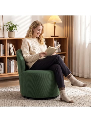 HOMCOM Sessel-74,5L x 73,5B x 77H cm-Grün