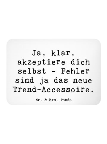 Mr. & Mrs. Panda zettelhalter Spruch Selbstakzeptanz Trend mit S... in Weiß