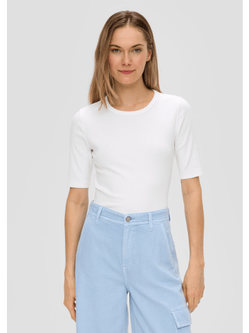 s.Oliver T-Shirt kurzarm in Weiß