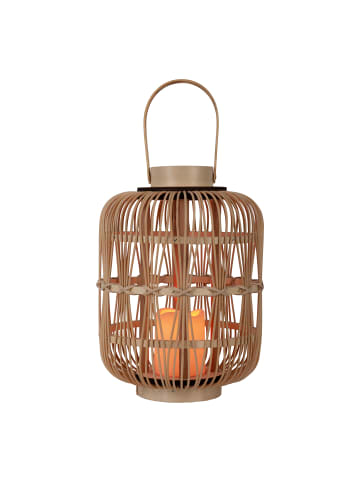 näve LED Laterne "KORBINIAN" in natur - (L)31 cm x (B)31 cm x (H)42.5 cm