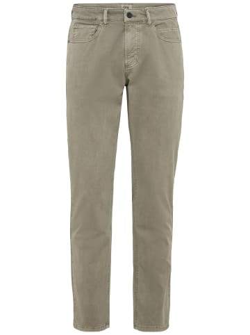 Camel Active Regular Fit 5-Pocket Canvas Hose in Khaki