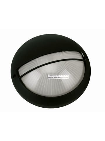 Licht-Erlebnisse Außen Wandlampe Ø 26 x (H)26 cm in Schwarz