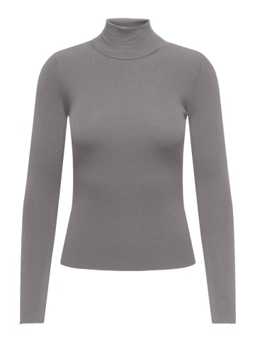 JACQUELINE de YONG Strickpullover Rollkragen Langarm Weich Bequem in Braun