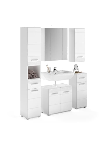 ebuy24 Badmöbelset Linus Weiß 151 x 34 cm