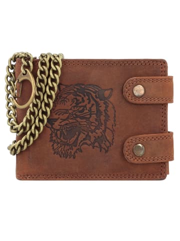 Greenland Nature Montenegro Geldbörse RFID Schutz Leder 12 cm in tiger