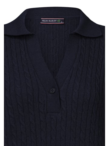 Felix Hardy Strickkleid Mit Langen Ärmeln in navy