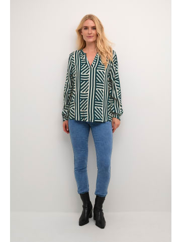 Kaffe Langarm-Bluse KAkenny in Java Vintage/Letter Print