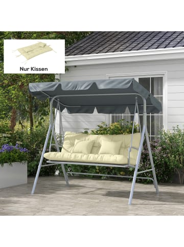 Outsunny Sitzkissen in Cremeweiß 150L x 50B x 12H cm