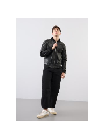 Bolongaro Trevor Lederjacke Hayden Bomber in schwarz