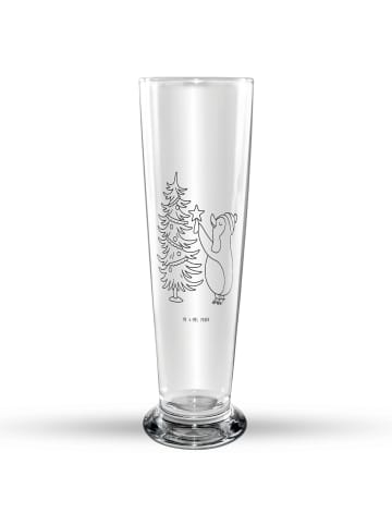 Mr. & Mrs. Panda Bierglas Pinguin Weihnachtsbaum ohne Spruch in Transparent