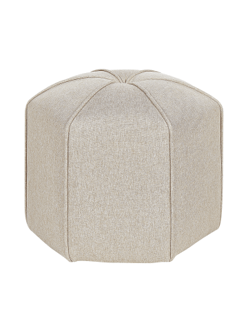 Beliani Pouf WISHEK in Beige - (W) 45 x (H) 40 x (L) 45 cm