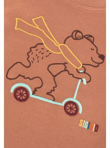 Sigikid Langarmshirt winter animals in braun