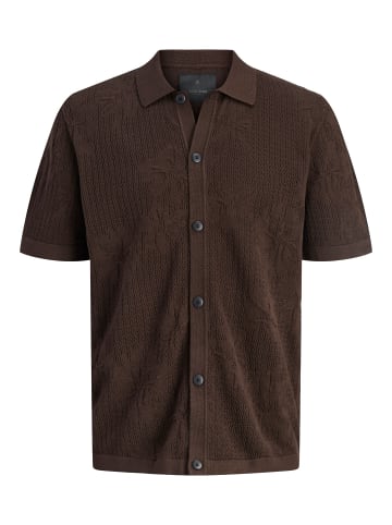 Jack & Jones Gestricktes Hemd in Demitasse