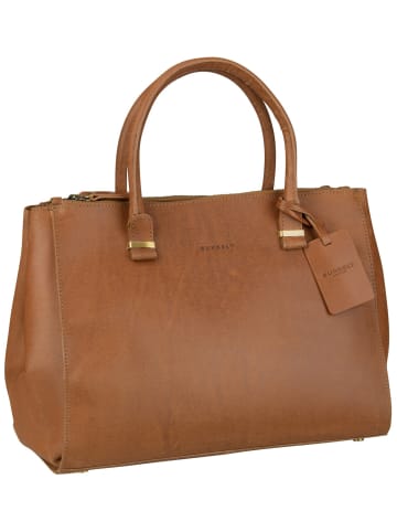 Burkely Handtasche Vintage Wieske 2-Zipper in Cognac