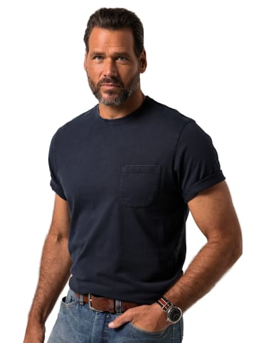 JP1880 Kurzarm T-Shirt in navy blau