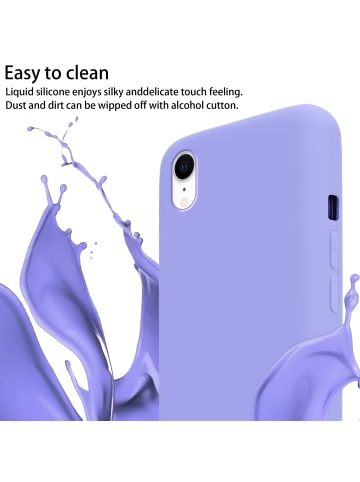 cadorabo Handykette für Apple iPhone XR Hülle in LIQUID HELL LILA