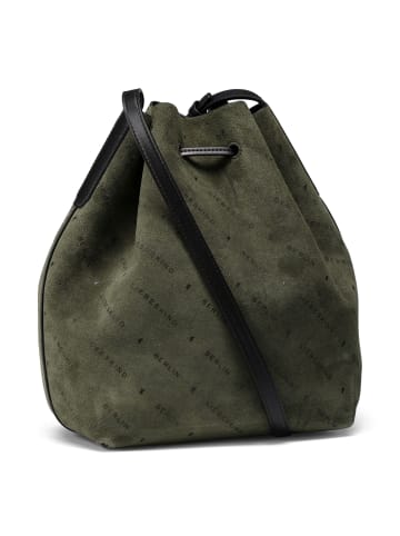 LIEBESKIND BERLIN Monogram Beuteltasche Leder 35 cm in forest