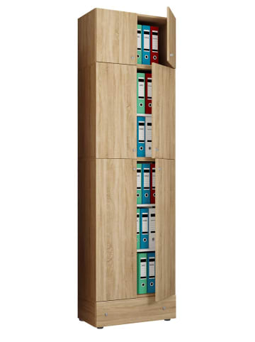 ebuy24 Büroschrank LonaXXL 10 Eiche 70 x 39 cm