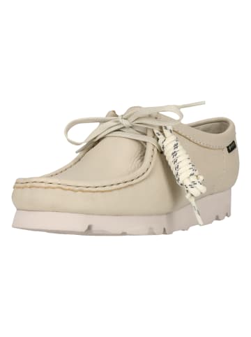 Clarks Schnürschuhe Wallebee in 1255 White Leather