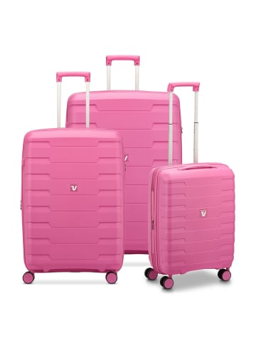 Roncato Skyline 2.0 4 Rollen Kofferset 3-teilig mit Dehnfalte in cyber pink