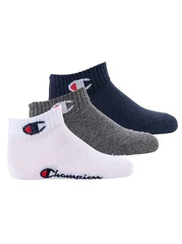 Champion Socken 3er Pack in Blau/Weiß/Grau