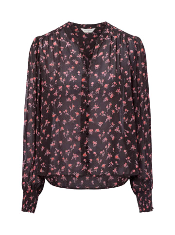 MOSS COPENHAGEN Bluse MSCHEvelda Orabella in schwarz altrosa