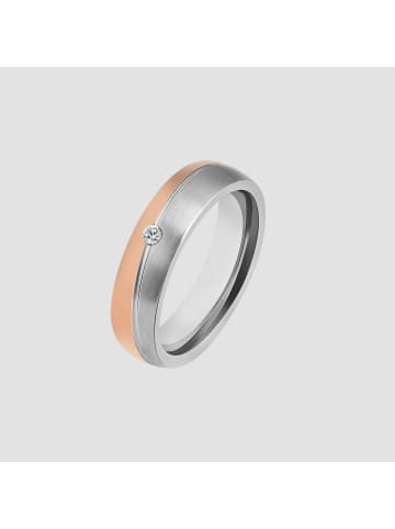 Adeliás Damen Ring aus Edelstahl mit Strass Steinchen in gold