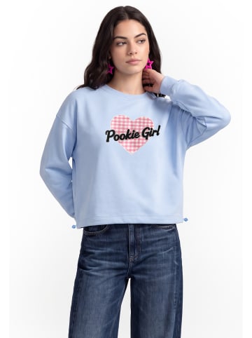 myMo Women Sweatshirt in Light Blue