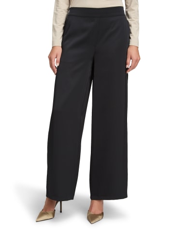 BETTY & CO Schlupfhose mit weitem Bein in Schwarz