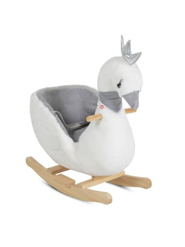 Moni Schaukeltier Schwan aus Holz in weiß