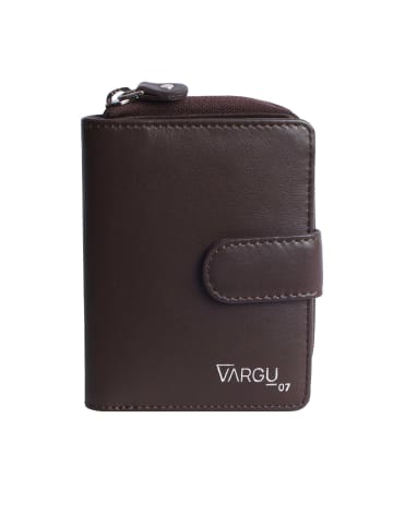 VARGU Echtleder Geldbörse VINEM 1-A mono in brown