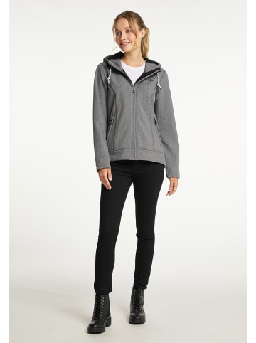 Schmuddelwedda Damen Softshelljacke in Grau Melange AOP