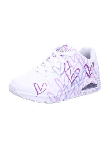 Skechers Damen- Schnürschuhe UNO - SPREAD THE LOVE in Weiß