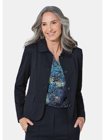 GOLDNER Kurzgröße:  Leichte Jacke mit Stehkragen in rot in marine