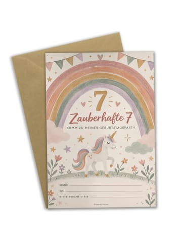 Mr. & Mrs. Panda Geburtstagskarte Regenbogen pastell Design mit ... in Weiß