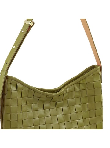 DuDu Sylvie Schultertasche Leder 36.5 cm in olive