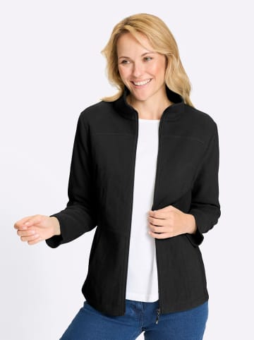 Sieh an! Fleecejacke in schwarz